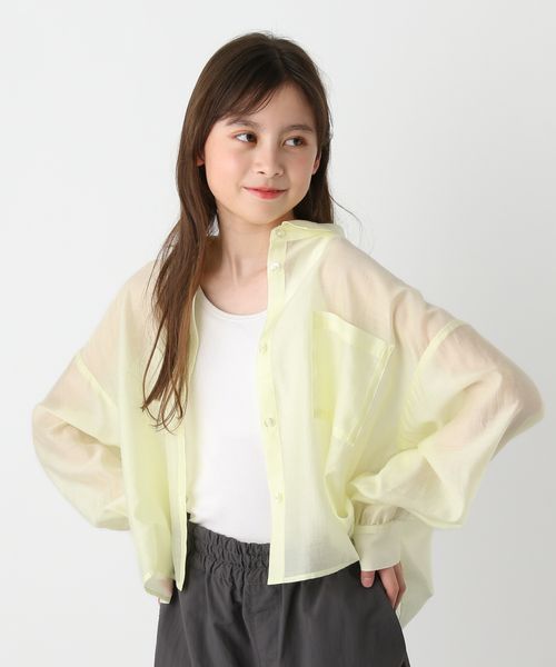 GLOBAL WORK イージーケアシアーシャツ長袖/キッズ/324591 イエロー キッズ グローバルワーク 324591 and ST アンドエスティ(旧ドットエスティ) GLOBAL WORK イージーケアシアーシャツ長袖/キッズ/324591 イエロー キッズ グローバルワーク 324591 and ST アンドエスティ(旧ドットエスティ)