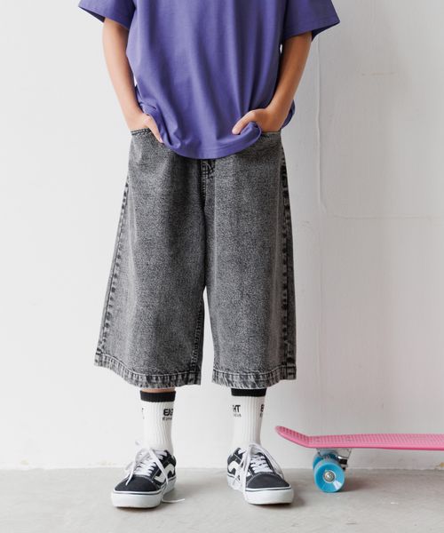 GLOBAL WORK GOODデニムハーフパンツ/キッズ/324617 ライトグレー キッズ グローバルワーク 324617 and ST アンドエスティ(旧ドットエスティ) GLOBAL WORK GOODデニムハーフパンツ/キッズ/324617 ライトグレー キッズ グローバルワーク 324617 and ST アンドエスティ(旧ドットエスティ)