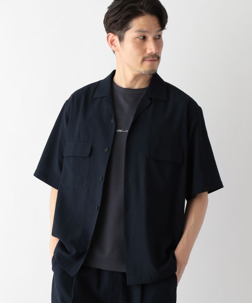 GLOBAL WORK 爽快DRYタッチシャツ/一部店舗限定/324960 ネイビー L メンズインナー グローバルワーク 324960 and ST アンドエスティ(旧ドットエスティ) GLOBAL WORK 爽快DRYタッチシャツ/一部店舗限定/324960 ネイビー L メンズインナー グローバルワーク 324960 and ST アンドエスティ(旧ドットエスティ)
