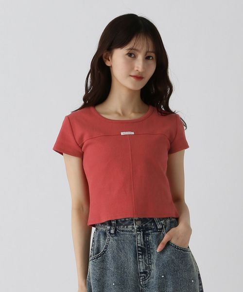 GLOBAL WORK 着回しリブT半袖/AND YUA ANY/327089 レッド M キッズ グローバルワーク 327089 and ST アンドエスティ(旧ドットエスティ) GLOBAL WORK 着回しリブT半袖/AND YUA ANY/327089 レッド M キッズ グローバルワーク 327089 and ST アンドエスティ(旧ドットエスティ)