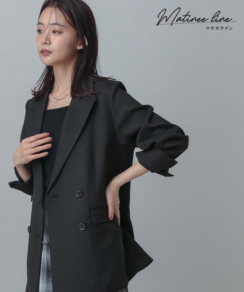 GLOBAL WORK MATINEE LINE/リネンライクWジャケット/327143 シルバー S マチネ グローバルワーク 327143 and ST アンドエスティ(旧ドットエスティ) GLOBAL WORK MATINEE LINE/リネンライクWジャケット/327143 シルバー S マチネ グローバルワーク 327143 and ST アンドエスティ(旧ドットエスティ)