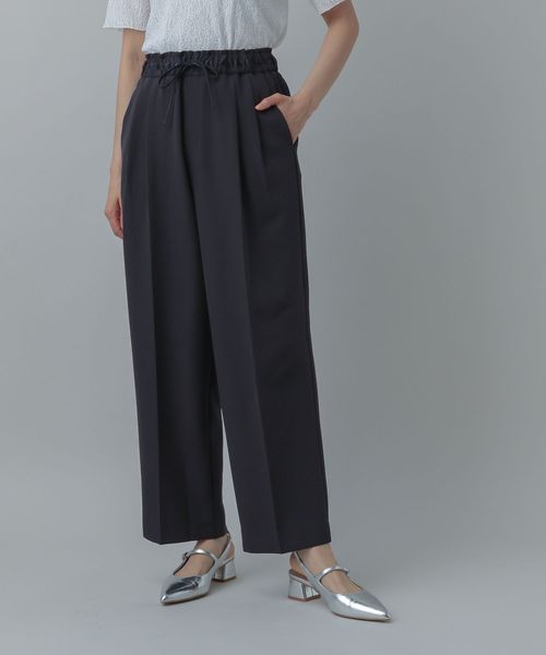 GLOBAL WORK MATINEE LINE/ドロストワイドパンツ/327901 ネイビー L マチネ グローバルワーク 327901 and ST アンドエスティ(旧ドットエスティ) GLOBAL WORK MATINEE LINE/ドロストワイドパンツ/327901 ネイビー L マチネ グローバルワーク 327901 and ST アンドエスティ(旧ドットエスティ)