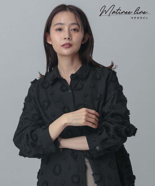 GLOBAL WORK MATINEE LINE/ドビーシャツ長袖/327908 ブラック FREE マチネ グローバルワーク 327908 and ST アンドエスティ(旧ドットエスティ) GLOBAL WORK MATINEE LINE/ドビーシャツ長袖/327908 ブラック FREE マチネ グローバルワーク 327908 and ST アンドエスティ(旧ドットエスティ)