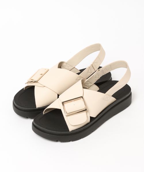 GLOBAL WORK らくっションクロスベルトサンダル/327924 ナチュラル M ウィメンズグッズ グローバルワーク 327924 and ST アンドエスティ(旧ドットエスティ) GLOBAL WORK らくっションクロスベルトサンダル/327924 ナチュラル M ウィメンズグッズ グローバルワーク 327924 and ST アンドエスティ(旧ドットエスティ)