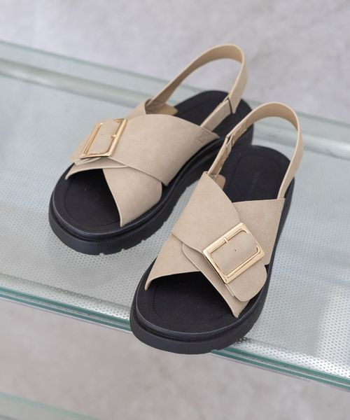 GLOBAL WORK らくっションクロスベルトサンダル/327924 ベージュ L ウィメンズグッズ グローバルワーク 327924 and ST アンドエスティ(旧ドットエスティ) GLOBAL WORK らくっションクロスベルトサンダル/327924 ベージュ L ウィメンズグッズ グローバルワーク 327924 and ST アンドエスティ(旧ドットエスティ)