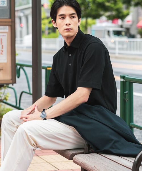 GLOBAL WORK カノコポロ/Salon de GW/418363 ブラック XL メンズインナー グローバルワーク 418363 and ST アンドエスティ(旧ドットエスティ) GLOBAL WORK カノコポロ/Salon de GW/418363 ブラック XL メンズインナー グローバルワーク 418363 and ST アンドエスティ(旧ドットエスティ)
