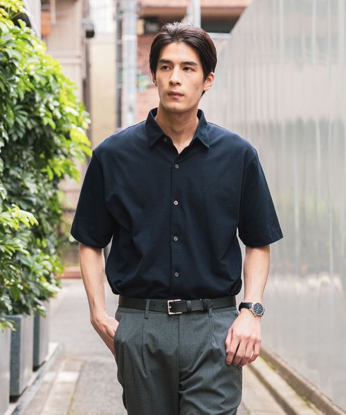 GLOBAL WORK カノコシャツ/Salon de GW/418365 ネイビー M メンズインナー グローバルワーク 418365 and ST アンドエスティ(旧ドットエスティ) GLOBAL WORK カノコシャツ/Salon de GW/418365 ネイビー M メンズインナー グローバルワーク 418365 and ST アンドエスティ(旧ドットエスティ)