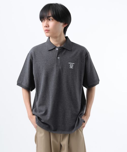 GLOBAL WORK カレッジ刺繍ポロシャツ/WEB限定/AND YUA ANY/452258 チャコールグレー FREE キッズ グローバルワーク 452258 and ST アンドエスティ(旧ドットエスティ) GLOBAL WORK カレッジ刺繍ポロシャツ/WEB限定/AND YUA ANY/452258 チャコールグレー FREE キッズ グローバルワーク 452258 and ST アンドエスティ(旧ドットエスティ)
