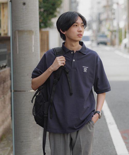 GLOBAL WORK カレッジ刺繍ポロシャツ/WEB限定/AND YUA ANY/452258 ネイビー FREE キッズ グローバルワーク 452258 and ST アンドエスティ(旧ドットエスティ) GLOBAL WORK カレッジ刺繍ポロシャツ/WEB限定/AND YUA ANY/452258 ネイビー FREE キッズ グローバルワーク 452258 and ST アンドエスティ(旧ドットエスティ)