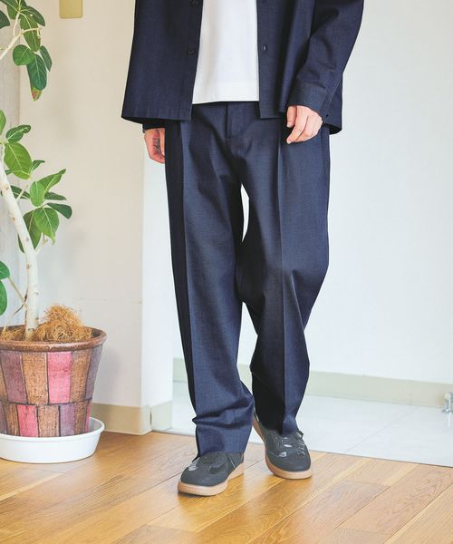 GLOBAL WORK アーバンデニムクリーンワイド/452309 ネイビー M メンズボトムス グローバルワーク 452309 and ST アンドエスティ(旧ドットエスティ) GLOBAL WORK アーバンデニムクリーンワイド/452309 ネイビー M メンズボトムス グローバルワーク 452309 and ST アンドエスティ(旧ドットエスティ)