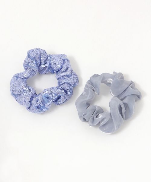 GLOBAL WORK 二点セットシュシュ/455547 ライトブルー ウィメンズグッズ グローバルワーク 455547 and ST アンドエスティ(旧ドットエスティ) GLOBAL WORK 二点セットシュシュ/455547 ライトブルー ウィメンズグッズ グローバルワーク 455547 and ST アンドエスティ(旧ドットエスティ)