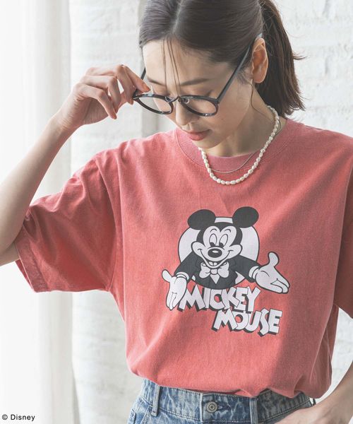 GLOBAL WORK MICKEY/プリントT半袖/492616 レッド M ウィメンズインナー グローバルワーク 492616 and ST アンドエスティ(旧ドットエスティ) GLOBAL WORK MICKEY/プリントT半袖/492616 レッド M ウィメンズインナー グローバルワーク 492616 and ST アンドエスティ(旧ドットエスティ)