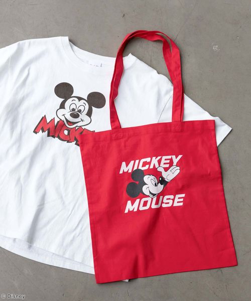 GLOBAL WORK MICKEY/プリントトート/492664 レッド ウィメンズグッズ グローバルワーク 492664 and ST アンドエスティ(旧ドットエスティ) GLOBAL WORK MICKEY/プリントトート/492664 レッド ウィメンズグッズ グローバルワーク 492664 and ST アンドエスティ(旧ドットエスティ)