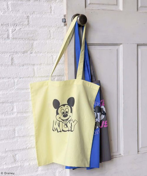 GLOBAL WORK MICKEY/プリントトート/492664 イエロー ウィメンズグッズ グローバルワーク 492664 and ST アンドエスティ(旧ドットエスティ) GLOBAL WORK MICKEY/プリントトート/492664 イエロー ウィメンズグッズ グローバルワーク 492664 and ST アンドエスティ(旧ドットエスティ)