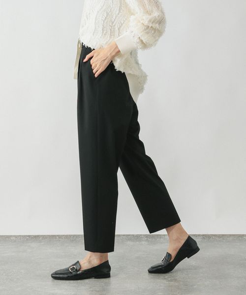 GLOBAL WORK ウツクシルエットテーパードパンツ/494098 ブラック ウィメンズボトムス グローバルワーク 494098 and ST アンドエスティ(旧ドットエスティ) GLOBAL WORK ウツクシルエットテーパードパンツ/494098 ブラック ウィメンズボトムス グローバルワーク 494098 and ST アンドエスティ(旧ドットエスティ)