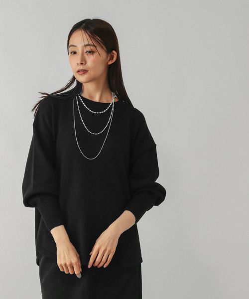 GLOBAL WORK 毛玉になりにくいドルマン/494139 ブラック ウィメンズインナー グローバルワーク 494139 and ST アンドエスティ(旧ドットエスティ) GLOBAL WORK 毛玉になりにくいドルマン/494139 ブラック ウィメンズインナー グローバルワーク 494139 and ST アンドエスティ(旧ドットエスティ)