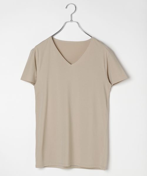 GLOBAL WORK やわらかストレッチインナーVネックTシャツ/FFFIT エフィット/494505 ライトベージュ S メンズインナー グローバルワーク 494505 and ST アンドエスティ(旧ドットエスティ) GLOBAL WORK やわらかストレッチインナーVネックTシャツ/FFFIT エフィット/494505 ライトベージュ S メンズインナー グローバルワーク 494505 and ST アンドエスティ(旧ドットエスティ)