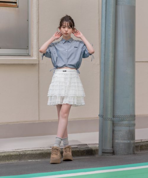 GLOBAL WORK フリルミニスカートペチパンツ付き/AND YUA ANY/494838 オフホワイト S キッズ グローバルワーク 494838 and ST アンドエスティ(旧ドットエスティ) GLOBAL WORK フリルミニスカートペチパンツ付き/AND YUA ANY/494838 オフホワイト S キッズ グローバルワーク 494838 and ST アンドエスティ(旧ドットエスティ)