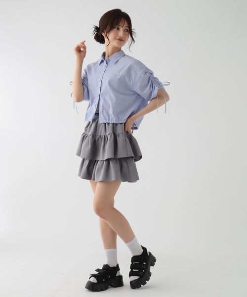 GLOBAL WORK フリルミニスカートペチパンツ付き/AND YUA ANY/494838 ライトグレー M キッズ グローバルワーク 494838 and ST アンドエスティ(旧ドットエスティ) GLOBAL WORK フリルミニスカートペチパンツ付き/AND YUA ANY/494838 ライトグレー M キッズ グローバルワーク 494838 and ST アンドエスティ(旧ドットエスティ)