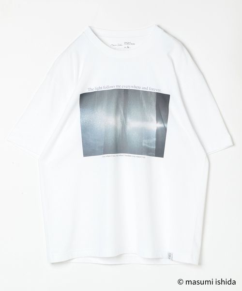 GLOBAL WORK 石田真澄/フォトTシャツ/半袖/494906 ホワイト L メンズインナー グローバルワーク 494906 and ST アンドエスティ(旧ドットエスティ) GLOBAL WORK 石田真澄/フォトTシャツ/半袖/494906 ホワイト L メンズインナー グローバルワーク 494906 and ST アンドエスティ(旧ドットエスティ)