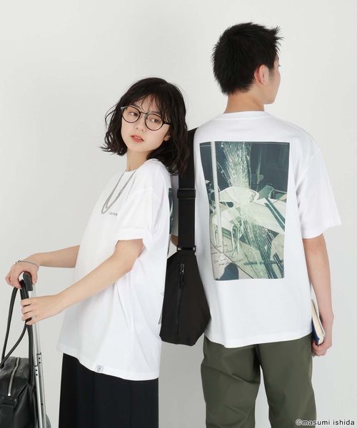 GLOBAL WORK 石田真澄/フォトTシャツ/半袖/494906 ホワイト S メンズインナー グローバルワーク 494906 and ST アンドエスティ(旧ドットエスティ) GLOBAL WORK 石田真澄/フォトTシャツ/半袖/494906 ホワイト S メンズインナー グローバルワーク 494906 and ST アンドエスティ(旧ドットエスティ)