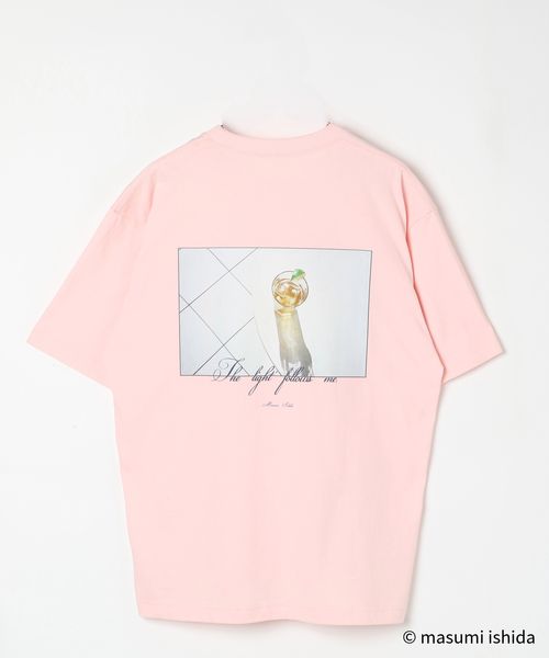 GLOBAL WORK 石田真澄/フォトTシャツ/半袖/494906 ピンク M メンズインナー グローバルワーク 494906 and ST アンドエスティ(旧ドットエスティ) GLOBAL WORK 石田真澄/フォトTシャツ/半袖/494906 ピンク M メンズインナー グローバルワーク 494906 and ST アンドエスティ(旧ドットエスティ)