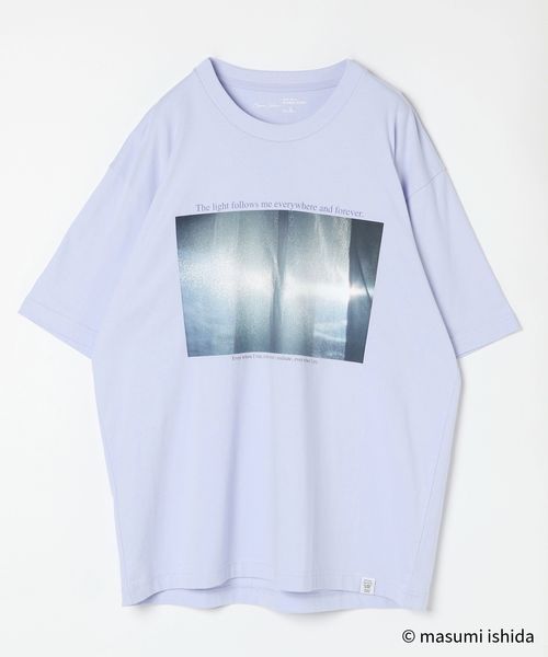 GLOBAL WORK 石田真澄/フォトTシャツ/半袖/494906 ライトブルー S メンズインナー グローバルワーク 494906 and ST アンドエスティ(旧ドットエスティ) GLOBAL WORK 石田真澄/フォトTシャツ/半袖/494906 ライトブルー S メンズインナー グローバルワーク 494906 and ST アンドエスティ(旧ドットエスティ)