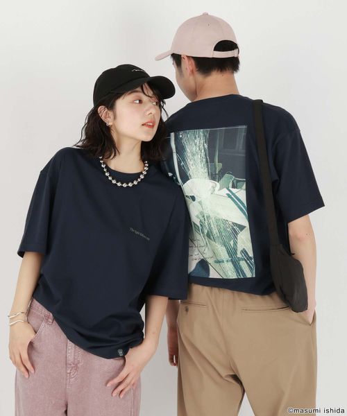 GLOBAL WORK 石田真澄/フォトTシャツ/半袖/494906 ネイビー M メンズインナー グローバルワーク 494906 and ST アンドエスティ(旧ドットエスティ) GLOBAL WORK 石田真澄/フォトTシャツ/半袖/494906 ネイビー M メンズインナー グローバルワーク 494906 and ST アンドエスティ(旧ドットエスティ)