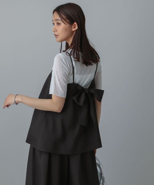 GLOBAL WORK MATINEE LINE/リネンライクビスチェ/495655 ブラック L マチネ グローバルワーク 495655 and ST アンドエスティ(旧ドットエスティ) GLOBAL WORK MATINEE LINE/リネンライクビスチェ/495655 ブラック L マチネ グローバルワーク 495655 and ST アンドエスティ(旧ドットエスティ)