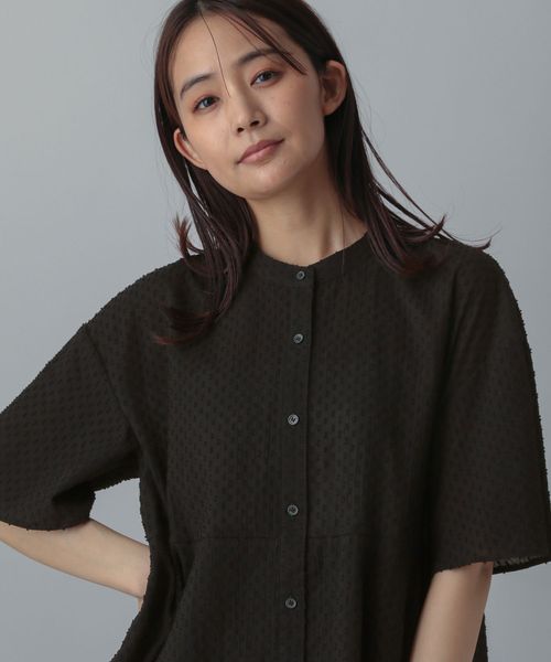 GLOBAL WORK MATINEE LINE/ドットティアードシャツ/495656 ブラック M マチネ グローバルワーク 495656 and ST アンドエスティ(旧ドットエスティ) GLOBAL WORK MATINEE LINE/ドットティアードシャツ/495656 ブラック M マチネ グローバルワーク 495656 and ST アンドエスティ(旧ドットエスティ)