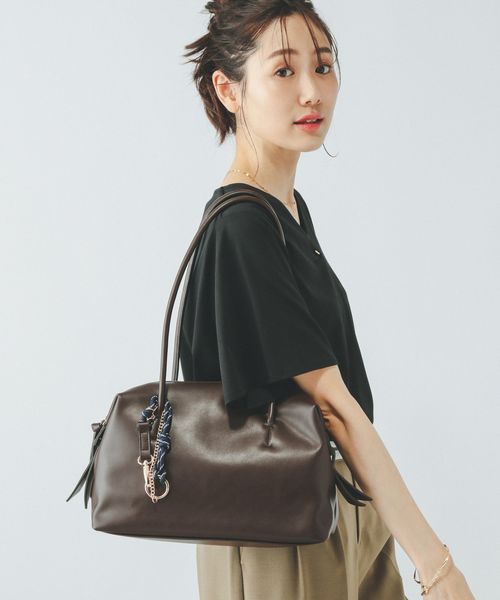 GLOBAL WORK スペ軽チャーム付きボストン/495720 ブラウン ウィメンズグッズ グローバルワーク 495720 and ST アンドエスティ(旧ドットエスティ) GLOBAL WORK スペ軽チャーム付きボストン/495720 ブラウン ウィメンズグッズ グローバルワーク 495720 and ST アンドエスティ(旧ドットエスティ)