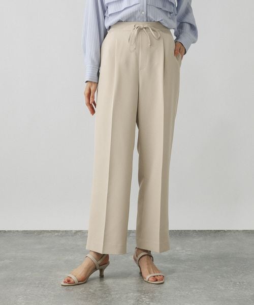 GLOBAL WORK ウツクシルエットイージーWクロスストレートパンツ/495820 ナチュラル ウィメンズボトムス グローバルワーク 495820 and ST アンドエスティ(旧ドットエスティ) GLOBAL WORK ウツクシルエットイージーWクロスストレートパンツ/495820 ナチュラル ウィメンズボトムス グローバルワーク 495820 and ST アンドエスティ(旧ドットエスティ)