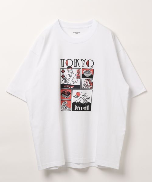 GLOBAL WORK スーベニアTシャツ2/半袖/495830 ホワイト M メンズインナー グローバルワーク 495830 and ST アンドエスティ(旧ドットエスティ) GLOBAL WORK スーベニアTシャツ2/半袖/495830 ホワイト M メンズインナー グローバルワーク 495830 and ST アンドエスティ(旧ドットエスティ)