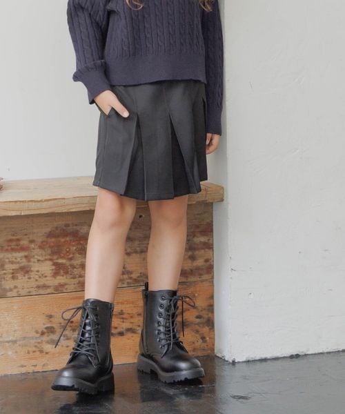 GLOBAL WORK CHEER ONプリーツショーツ/キッズ/495940 ブラック キッズ グローバルワーク 495940 and ST アンドエスティ(旧ドットエスティ) GLOBAL WORK CHEER ONプリーツショーツ/キッズ/495940 ブラック キッズ グローバルワーク 495940 and ST アンドエスティ(旧ドットエスティ)