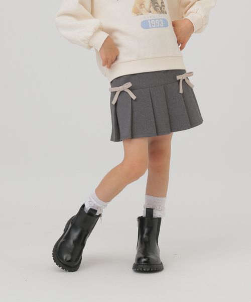 GLOBAL WORK CHEER ONプリーツスカート/100-120cm展開/495941 グレー キッズ グローバルワーク 495941 and ST アンドエスティ(旧ドットエスティ) GLOBAL WORK CHEER ONプリーツスカート/100-120cm展開/495941 グレー キッズ グローバルワーク 495941 and ST アンドエスティ(旧ドットエスティ)