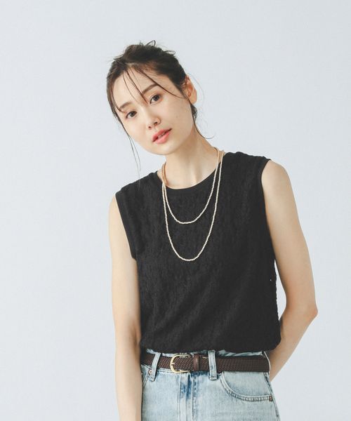 GLOBAL WORK Beauteeレースタンク/497012 ブラック M ウィメンズインナー グローバルワーク 497012 and ST アンドエスティ(旧ドットエスティ) GLOBAL WORK Beauteeレースタンク/497012 ブラック M ウィメンズインナー グローバルワーク 497012 and ST アンドエスティ(旧ドットエスティ)