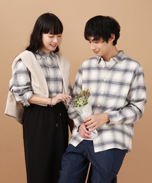 GLOBAL WORK 宮沢氷魚さん着用/やわらかリッチネルレギュラーシャツ/498079 オフホワイト XXL メンズインナー グローバルワーク 498079 and ST アンドエスティ(旧ドットエスティ) GLOBAL WORK 宮沢氷魚さん着用/やわらかリッチネルレギュラーシャツ/498079 オフホワイト XXL メンズインナー グローバルワーク 498079 and ST アンドエスティ(旧ドットエスティ)