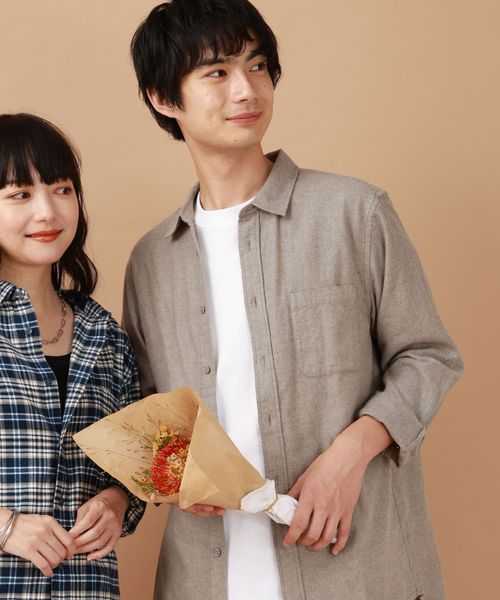 GLOBAL WORK 宮沢氷魚さん着用/やわらかリッチネルレギュラーシャツ/498079 ライトグレー XXL メンズインナー グローバルワーク 498079 and ST アンドエスティ(旧ドットエスティ) GLOBAL WORK 宮沢氷魚さん着用/やわらかリッチネルレギュラーシャツ/498079 ライトグレー XXL メンズインナー グローバルワーク 498079 and ST アンドエスティ(旧ドットエスティ)