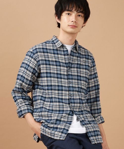 GLOBAL WORK 宮沢氷魚さん着用/やわらかリッチネルレギュラーシャツ/498079 ネイビー XXL メンズインナー グローバルワーク 498079 and ST アンドエスティ(旧ドットエスティ) GLOBAL WORK 宮沢氷魚さん着用/やわらかリッチネルレギュラーシャツ/498079 ネイビー XXL メンズインナー グローバルワーク 498079 and ST アンドエスティ(旧ドットエスティ)