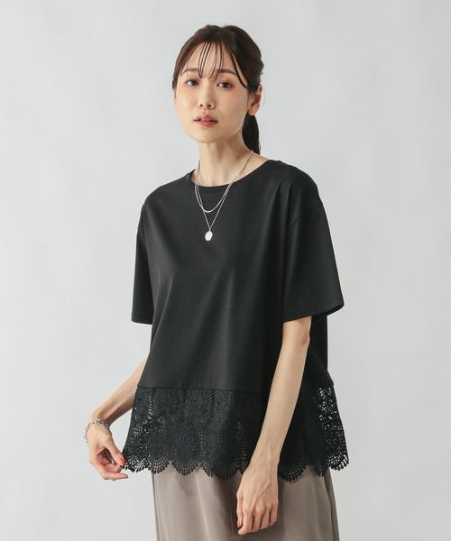 GLOBAL WORK ひんやり涼しい/フローズンTレースドッキング/498339 ブラック M ウィメンズインナー グローバルワーク 498339 and ST アンドエスティ(旧ドットエスティ) GLOBAL WORK ひんやり涼しい/フローズンTレースドッキング/498339 ブラック M ウィメンズインナー グローバルワーク 498339 and ST アンドエスティ(旧ドットエスティ)
