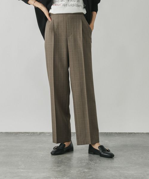 GLOBAL WORK お手入れラクラクセットアップ/ストレートパンツ/498379 ブロンズ M ウィメンズボトムス グローバルワーク 498379 and ST アンドエスティ(旧ドットエスティ) GLOBAL WORK お手入れラクラクセットアップ/ストレートパンツ/498379 ブロンズ M ウィメンズボトムス グローバルワーク 498379 and ST アンドエスティ(旧ドットエスティ)