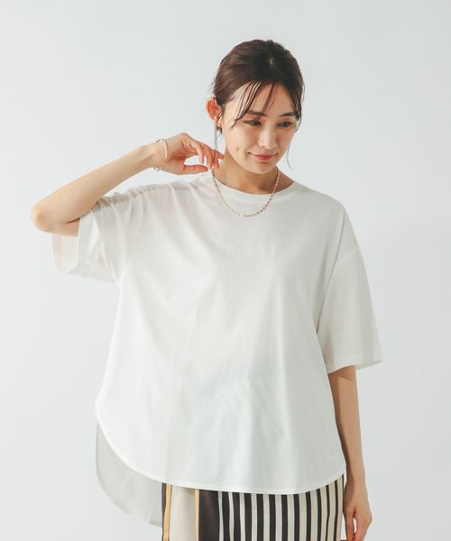 GLOBAL WORK フローズンラウンドチュニック/498386 オフホワイト M ウィメンズインナー グローバルワーク 498386 and ST アンドエスティ(旧ドットエスティ) GLOBAL WORK フローズンラウンドチュニック/498386 オフホワイト M ウィメンズインナー グローバルワーク 498386 and ST アンドエスティ(旧ドットエスティ)