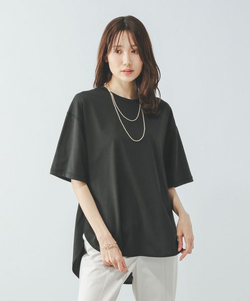 GLOBAL WORK ひんやり涼しい/フローズンTラウンドチュニック/498386 ブラック M ウィメンズインナー グローバルワーク 498386 and ST アンドエスティ(旧ドットエスティ) GLOBAL WORK ひんやり涼しい/フローズンTラウンドチュニック/498386 ブラック M ウィメンズインナー グローバルワーク 498386 and ST アンドエスティ(旧ドットエスティ)