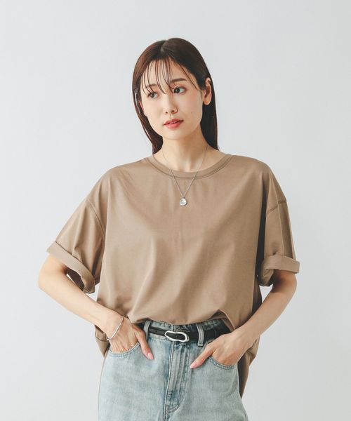 GLOBAL WORK フローズンラウンドチュニック/498386 ベージュ L ウィメンズインナー グローバルワーク 498386 and ST アンドエスティ(旧ドットエスティ) GLOBAL WORK フローズンラウンドチュニック/498386 ベージュ L ウィメンズインナー グローバルワーク 498386 and ST アンドエスティ(旧ドットエスティ)
