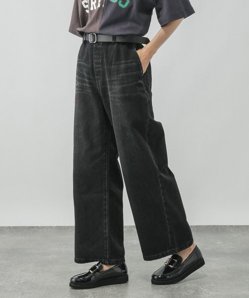 GLOBAL WORK GOODデニムイージーパンツ/498394 ブラック XS ウィメンズボトムス グローバルワーク 498394 and ST アンドエスティ(旧ドットエスティ) GLOBAL WORK GOODデニムイージーパンツ/498394 ブラック XS ウィメンズボトムス グローバルワーク 498394 and ST アンドエスティ(旧ドットエスティ)