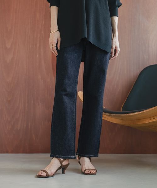 GLOBAL WORK GOODデニムスリムストレート/498401 ネイビー XXL ウィメンズボトムス グローバルワーク 498401 and ST アンドエスティ(旧ドットエスティ) GLOBAL WORK GOODデニムスリムストレート/498401 ネイビー XXL ウィメンズボトムス グローバルワーク 498401 and ST アンドエスティ(旧ドットエスティ)