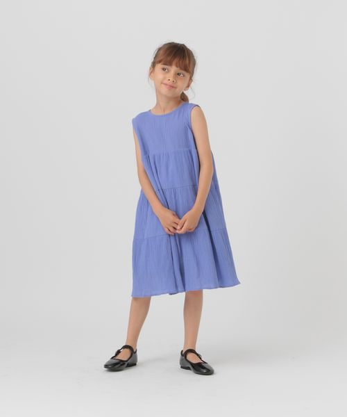GLOBAL WORK ティアードワンピース/100-120cm展開/498418 パープル キッズ グローバルワーク 498418 and ST アンドエスティ(旧ドットエスティ) GLOBAL WORK ティアードワンピース/100-120cm展開/498418 パープル キッズ グローバルワーク 498418 and ST アンドエスティ(旧ドットエスティ)