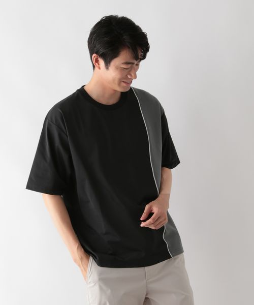 GLOBAL WORK サラサラ快適DRY/切り替えTシャツ2/半袖/498708 ブラック M メンズインナー グローバルワーク 498708 and ST アンドエスティ(旧ドットエスティ) GLOBAL WORK サラサラ快適DRY/切り替えTシャツ2/半袖/498708 ブラック M メンズインナー グローバルワーク 498708 and ST アンドエスティ(旧ドットエスティ)