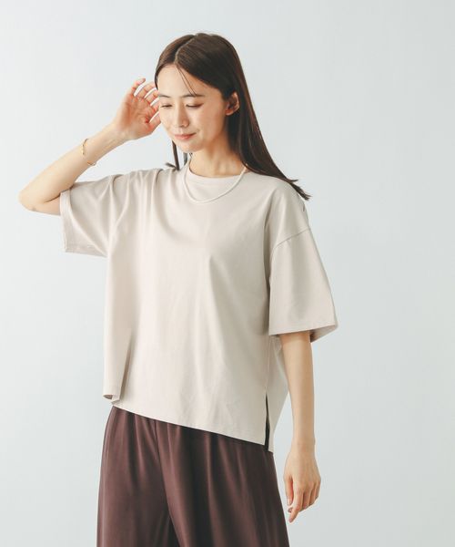 GLOBAL WORK 汗染み軽減ワイドT/499676 ライトベージュ L ウィメンズインナー グローバルワーク 499676 and ST アンドエスティ(旧ドットエスティ) GLOBAL WORK 汗染み軽減ワイドT/499676 ライトベージュ L ウィメンズインナー グローバルワーク 499676 and ST アンドエスティ(旧ドットエスティ)