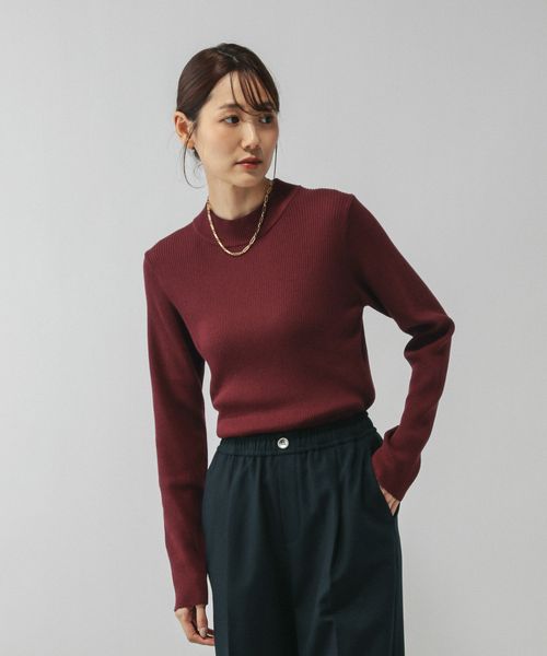 GLOBAL WORK アンチピリングなめらかリブハイネックプルオーバー/499708 ボルドー L ウィメンズインナー グローバルワーク 499708 and ST アンドエスティ(旧ドットエスティ) GLOBAL WORK アンチピリングなめらかリブハイネックプルオーバー/499708 ボルドー L ウィメンズインナー グローバルワーク 499708 and ST アンドエスティ(旧ドットエスティ)